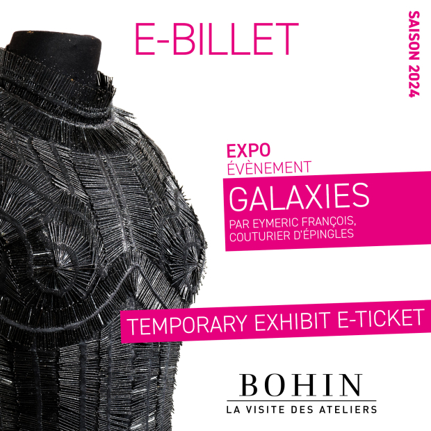 Billet visite exposition temporaire "Galaxies"