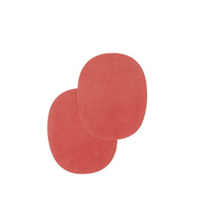 Sew-on colored oval repair patches