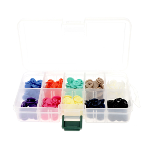 Box of 80 finger snaps - assorted colors