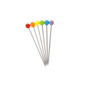 Exclusivity : Murano glass head pins "Rainbow"