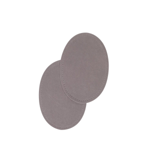 Suede iron on oval repair patches