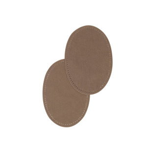 Sew-on suede repair patches