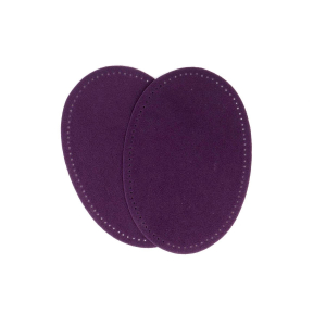 Suede iron on oval repair patches