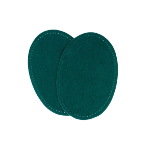 Suede iron on oval repair patches