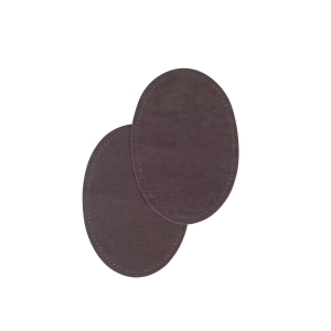 Suede iron on oval repair patches