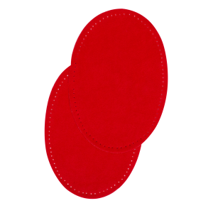 Suede iron on oval repair patches