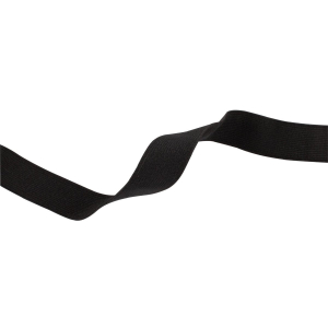 Soft woven all-purpose garment elastic 18 mm x 0.80 m black