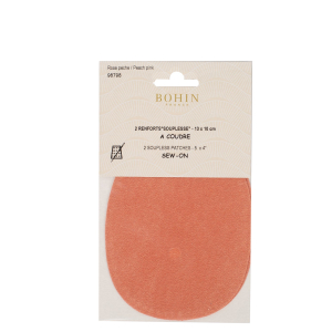 Sew-on colored oval repair patches