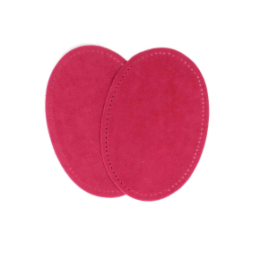 Suede iron on oval repair patches