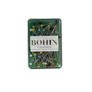 Boîte de 80 épingles à tête de verre extra-fines M7 30 mm assortiment