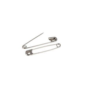 Assortment of 24 'Nina' safety pins - coiled spring - No.  2, No.  3 & No.  4 