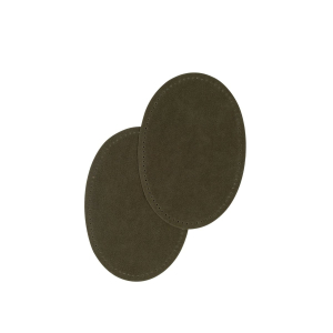 Suede iron on oval repair patches