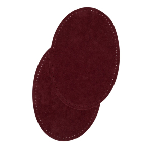 Suede iron on oval repair patches