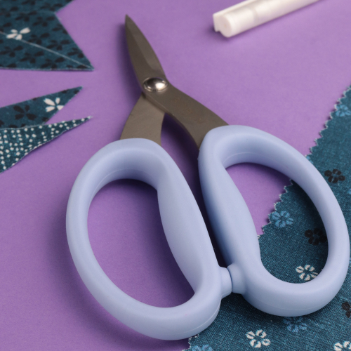 Precision Micro-Serrated Scissors – large and soft handles - 2 colors - 6 ¾'' x 3 ½"