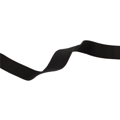 Soft woven all-purpose garment elastic - Black - 22 mm x 0.80 m black