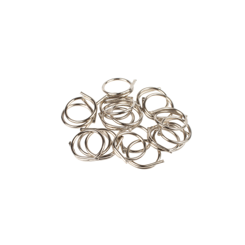 Curtain nickel plated split rings  