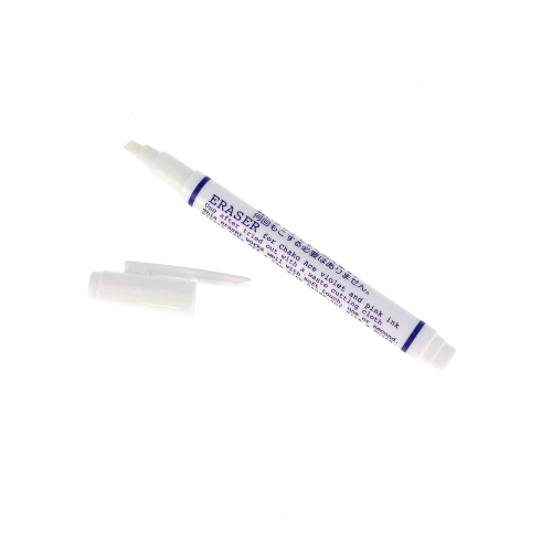 Eraser for pink and purple fabric markers