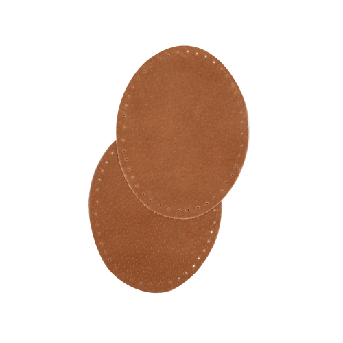 Sew-on oval leather repair patches